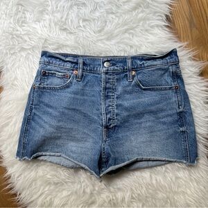 DONATED GAP | High Rise Cutoff Jean Shorts with Button Fly | Size 29/8